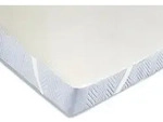 Zollner Matratzenauflage,, Wei&szlig;, Textil, 120x200 cm, Oeko-Tex&reg; Standard 100,
