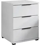 Boxxx Nachtschrank, Wei&szlig;, Kunststoff, 3 Schublade(n) Schubladen, 46x61x42 cm,