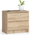 Akord Nachtschrank, Sonoma Eiche, Holzwerkstoff, Nachbildung, Holz Optik, 2