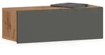 Idimex H&auml;ngender, Eiche Wotan, Grau, Holzwerkstoff, 60x21x27 cm, Schlafzimmer,