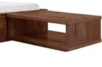 Hasena Nachtschrank, Nussbaum, Holz, Nussbaum, massiv, 48x16x38 cm, Typenauswahl,