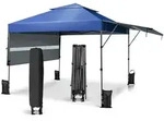 Costway Pavillon, Blau, Kunststoff, 537x290x300 cm, Sonnenschutz & Sichtschutz,
