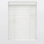 Jalousie Venetian, Wei&szlig;, Holz, Bambus, Holzoptik, 70x130 cm, L&auml;nge universell
