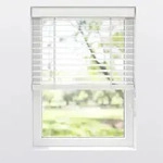 Jalousie Venetian, Wei&szlig;, Holz, Bambus, Holzoptik, 100x175 cm, L&auml;nge universell