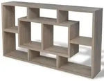 vidaXL Wandregal, Eiche, Holz, Strukturbuche, Rechteckig, 85x47.5x18 cm, Wohnzimmer,