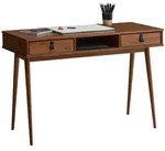 Idimex Schreibtisch, Kastanien, Holz, Kiefer, Vintage, Rechteckig, 110x76x50 cm, FSC
