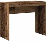 vidaXL Schreibtisch, Graubraun, Holz, Strukturbuche, Rechteckig,Rechteckig, 90x72x40