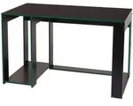 MCW Schreibtisch, Schwarz, Gr&uuml;n, Holzwerkstoff, 120x76x60 cm, Arbeitszimmer,