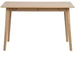 Mid.you Schreibtisch, Eiche, Holz, Eiche, furniert, 2 Schublade(n) Schubladen,