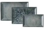 Ritzenhoff Breker Servierplatten-Set, Grau, Keramik, Rechteckig, 2x2x2 cm,