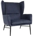 MCW Lounge-Sessel, Blau, Textil, 73x96x82 cm, Wohnzimmer, Sessel, Polstersessel