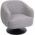 MCW Lounge-Sessel, Hellgrau, Textil, 75x78x83 cm, Wohnzimmer, Sessel, Polstersessel