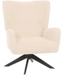 MCW Lounge-Sessel, Creme, Textil, 75x99x74 cm, Wohnzimmer, Sessel, Polstersessel