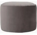 icon Sitzpouf, Grau, Kunststoff, 55x35x55 cm, Hergestellt in Deutschland,...