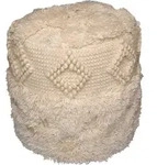 Kayoom Pouf, Natur, Textil, F&uuml;llung: EPS Mikroperlen, Wohnzimmer, Hocker, Poufs