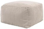 icon Sitzpouf, Beige, Textil, Quadratisch, 40x24x40 cm, Hergestellt in...