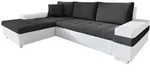 Mirjan24 Ecksofa, Graphit, Textil, 5-Sitzer, L-Form,L-Form, 274x182 cm,...