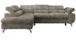MKS Ecksofa, Grau, Metall, 3-Sitzer, L-Form, 273x208 cm, Oeko-Tex&reg;, Wohnzimmer,