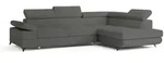 Masseno Ecksofa, Grau, Holz, 4-Sitzer, L-Form,L-Form, 257x190 cm, Wohnzimmer,...