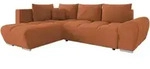 Mirjan24 Ecksofa, Bronze, Kunststoff, 5-Sitzer, Ottomane links,L-Form, 290x183...