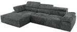 MKS Ecksofa, Dunkelgrau, Kunststoff, 5-Sitzer, L-Form,L-Form, 296x174 cm,...