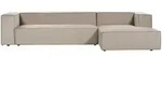 Beliani 3-Sitzer-Ecksofa, Taupe, Textil, 330x178 cm, Wohnzimmer, Sofas &...
