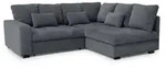 Beautysofa Eckschlafsofa, Dunkelgrau, Textil, L-Form,L-Form, 229x190 cm,...