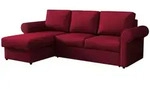 Mirjan24 Ecksofa, Rot, Textil, Kiefer, L-Form,L-Form, 246x155 cm, Wohnzimmer,...