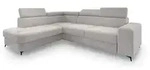 Masseno Ecksofa, Hellgrau, Holz, 4-Sitzer, L-Form,L-Form, 253x190 cm,...