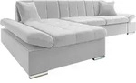 Mirjan24 Ecksofa, Silber, Textil, links montierbar, L-Form, 278x161 cm,...