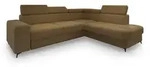 Masseno Ecksofa, Orange, Holz, 4-Sitzer, L-Form,L-Form, 253x190 cm, Wohnzimmer,...