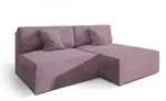 Masseno Ecksofa, Lila, Kunststoff, 3-Sitzer, L-Form,L-Form, 204x148 cm,...