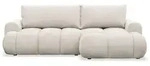 Selsey Ecksofa, Creme, Kunststoff, 3-Sitzer, Ottomane rechts, L-Form,L-Form, 246x155