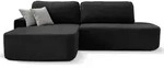Beautysofa Eckschlafsofa, Schwarz, Textil, L-Form,L-Form, 269x171 cm,...