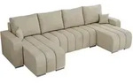 MKS Wohnlandschaft, Beige, Metall, 5-Sitzer, U-Form, 320x86x147 cm, Wohnzimmer,...