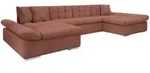 Mirjan24 Wohnlandschaften, Rosa, Kunststoff, 7-Sitzer, U-Form,Rechteckig,...