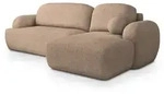 Masseno Ecksofa, Beige, Kunststoff, 3-Sitzer, L-Form, 266x148 cm, Wohnzimmer, Sofas &