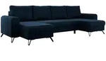 MKS Wohnlandschaft, Blau, Metall, 5-Sitzer, U-Form, 312x90x140 cm, Wohnzimmer,...