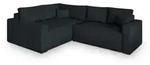 Masseno Ecksofa, Schwarz, Holz, 3-Sitzer, L-Form,L-Form, 265x194 cm, Wohnzimmer,