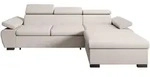Beautysofa Eckschlafsofa, Beige, Textil, L-Form,L-Form, 273x191 cm, Wohnzimmer,...