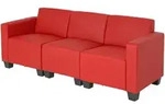 MCW 3-Sitzer, Rot, Textil, 193x76x72 cm, Wohnzimmer, Sofas & Couches, Sofas,...