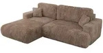MKS Ecksofa, Braun, Kunststoff, 3-Sitzer, L-Form,L-Form, 271x195 cm, Wohnzimmer,