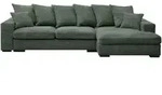 Kaiser M&ouml;bel Ecksofa, Gr&uuml;n, Holz, L-Form, 285x155 cm, Wohnzimmer, Sofas & Couches,