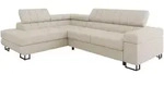 Mirjan24 Ecksofa, Beige, Textil, 5-Sitzer, links montierbar,L-Form, 271x203 cm,