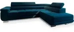 Masseno Ecksofa, Blau, Holzwerkstoff, 5-Sitzer, L-Form,L-Form, 275x202 cm,