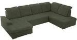 MKS Wohnlandschaft, Gr&uuml;n, Metall, 6-Sitzer, U-Form, 323x89x204 cm, Oeko-Tex&reg;,