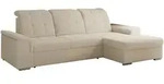 Ecksofa, Beige, Metall, 4-Sitzer, L-Form,L-Form, 256x160 cm, Oeko-Tex&reg;,...