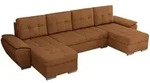 MKS Wohnlandschaft, Orange, Metall, 5-Sitzer, U-Form, 336x85x157 cm, Wohnzimmer,