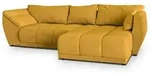 Masseno Ecksofa, Gelb, Holz, 4-Sitzer, L-Form,L-Form, 287x182 cm, Wohnzimmer, Sofas &