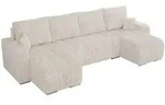 MKS Wohnlandschaft, Beige, Metall, 5-Sitzer, U-Form, 320x86x147 cm, Wohnzimmer,...